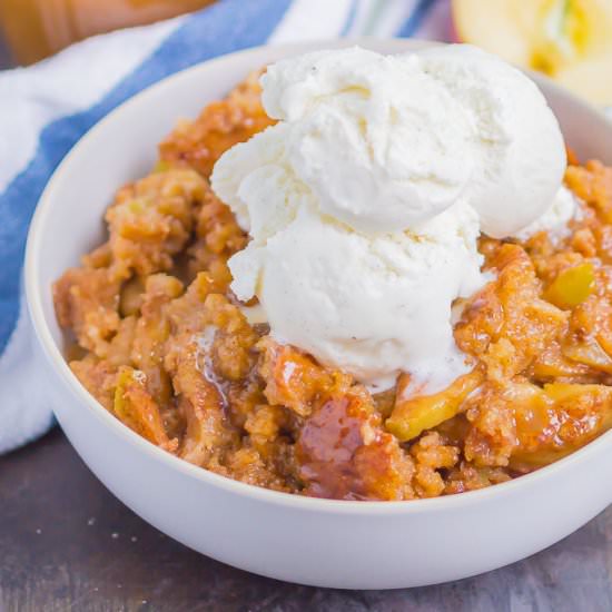 Caramel Apple Cobbler