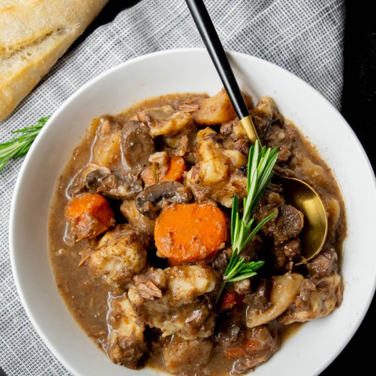 Crockpot Beef Stew with Dumplings