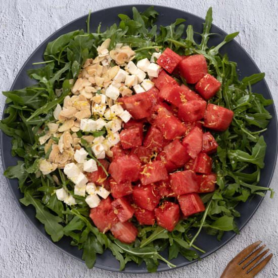 Watermelon Arugula Salad