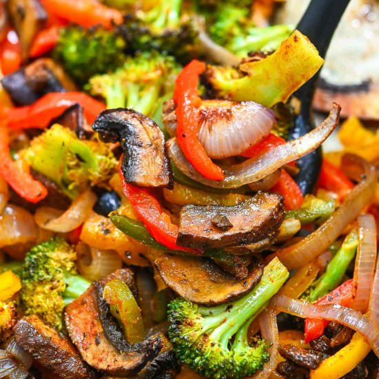 Easy Fajita Vegetables