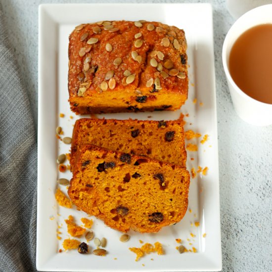 Easy No Mixer Pumpkin Bread