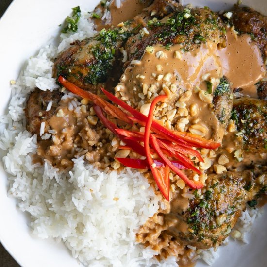 Grilled Thai Peanut Chicken