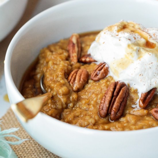 Instant Pot Pumpkin Steel Cut Oats