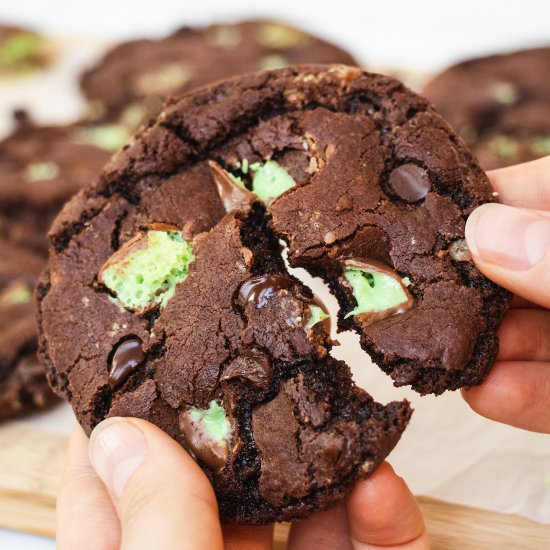 Aero Mint Chocolate Chip Cookies