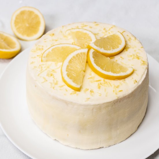 Gluten Free Triple Lemon Layer Cake