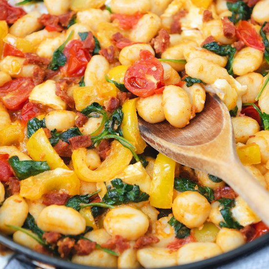 Cheesy Vegetable & Chorizo Gnocchi