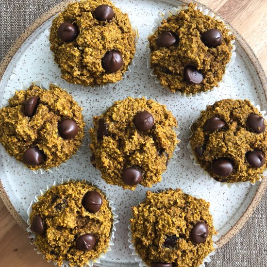 Pumpkin Chocolate Chip Muffins