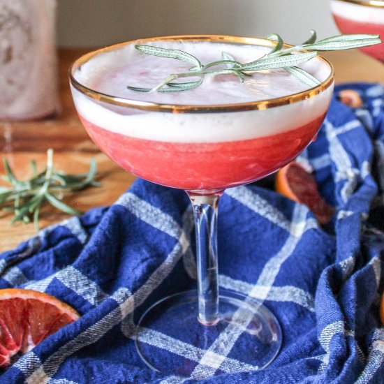 blood orange fizz mocktail