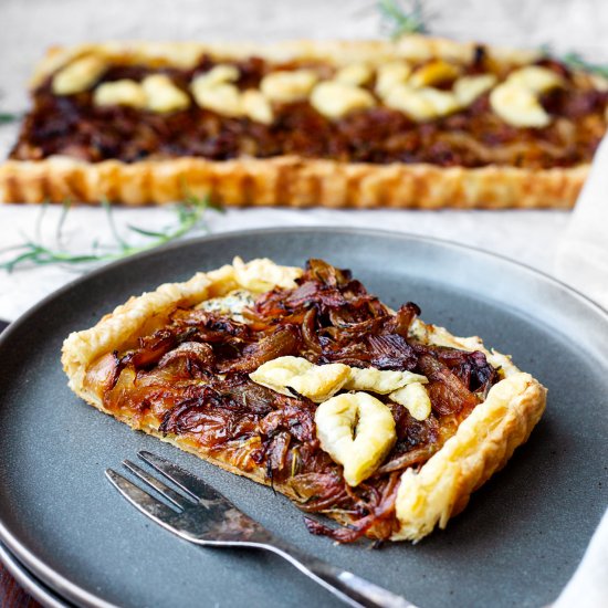 Caramelized Onion Goat Cheese Tart