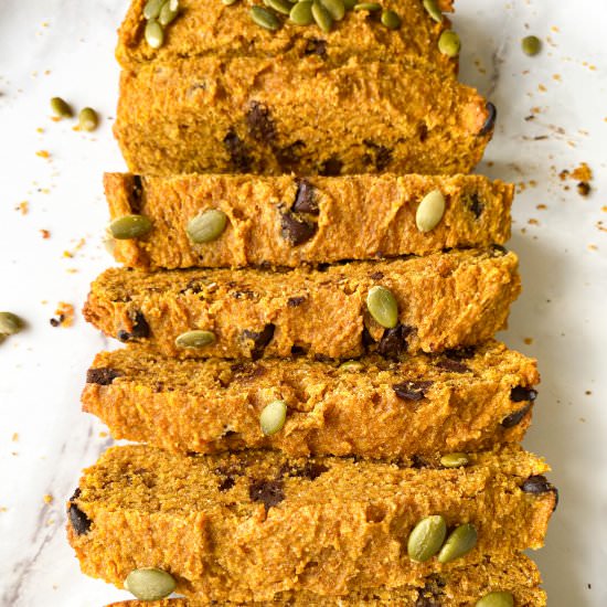 Pumpkin Chocolate Chip Bread