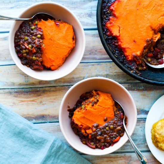 Lentil Sweet Potato Shepherd’s Pie