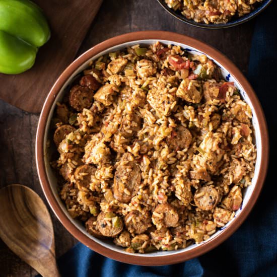 Creole Chicken & Sausage Jambalaya