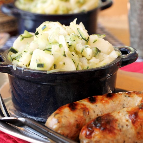 German Potato Salad with Cucumbers