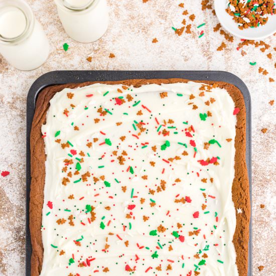 Chewy Gingerbread Bars