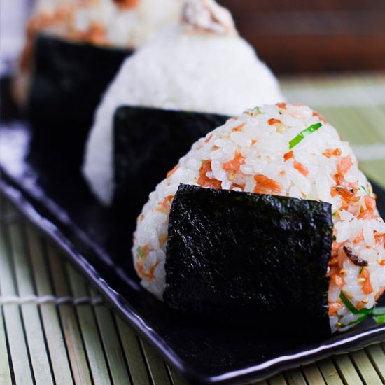 Salmon Onigiri Riceballs