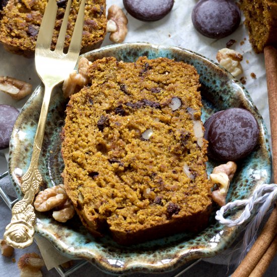 Vegan Pumpkin Banana Bread