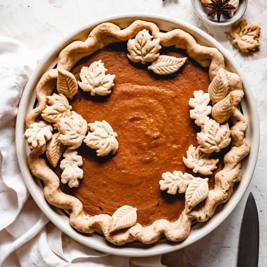 Creamy Vegan Butternut Squash Pie