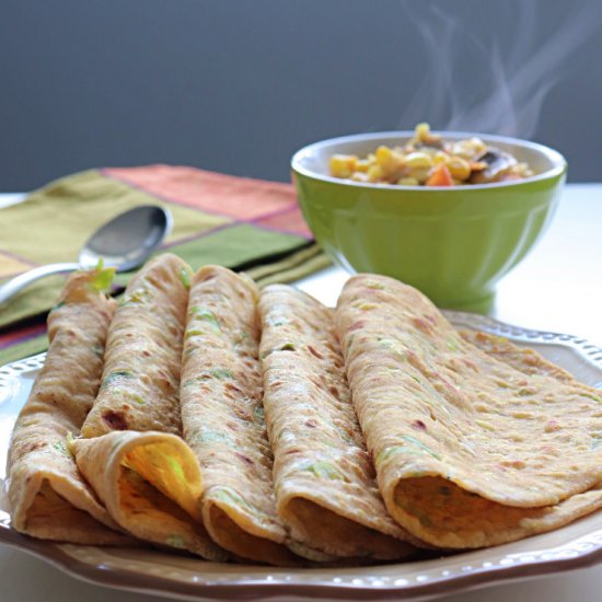 Spring Onion Paratha