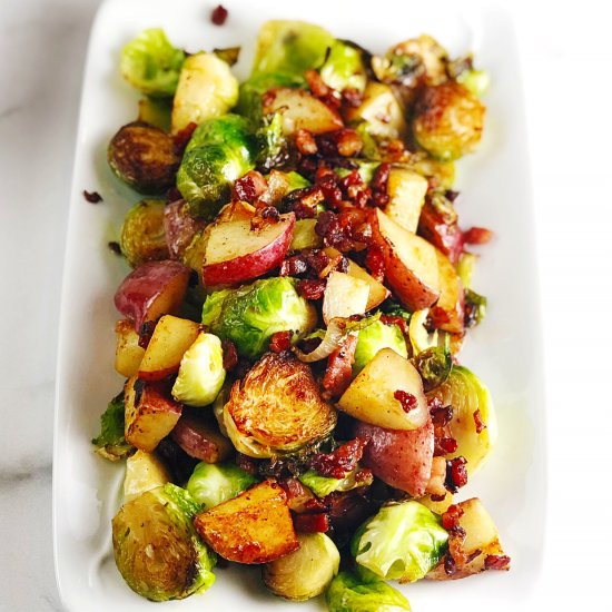 Brussels Sprouts Hash with Pancetta