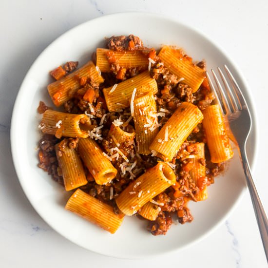 Rigatoni Bolognese