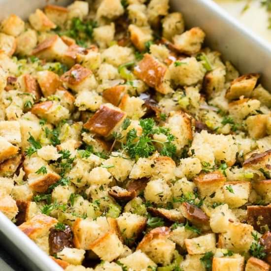 Make Ahead No Fuss Stuffing