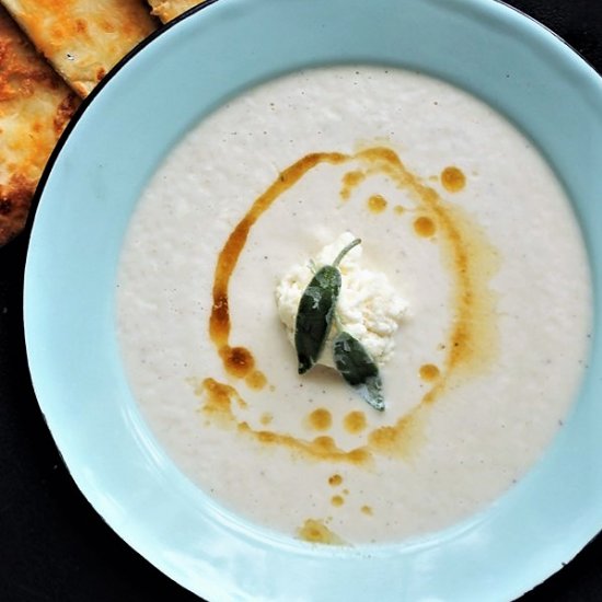 Cauliflower Soup with Brown Butter