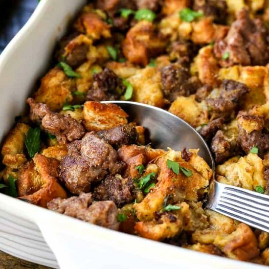 The Best Sausage Stuffing