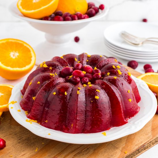 Raspberry Cranberry Jello Salad