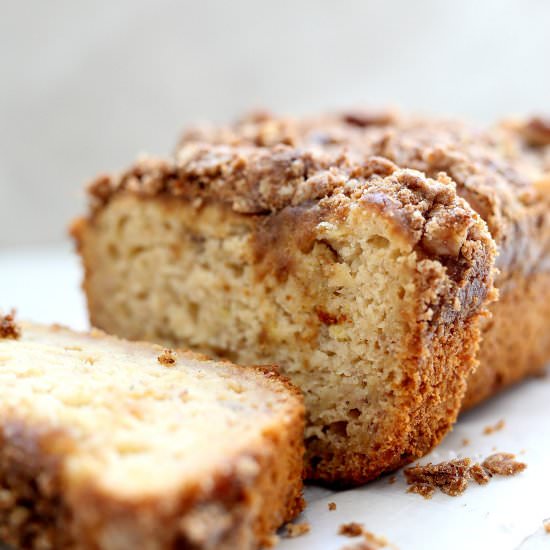 Gluten-Free Banana Bread Streusel