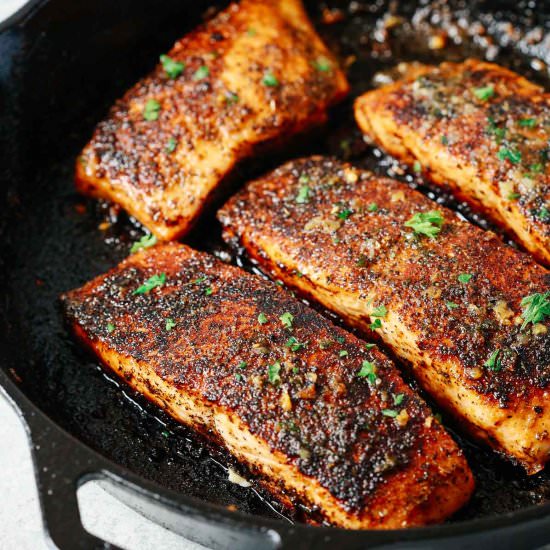 blackened salmon