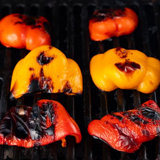 Sweet & Smoky Roasted Red Peppers