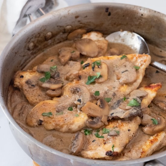 Creamy Chicken Marsala