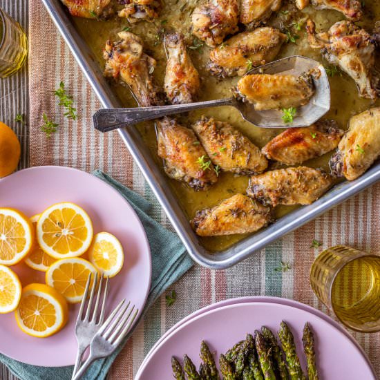 Greek Lemon Chicken Wings