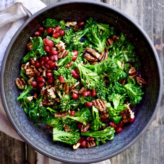 Broccolini with Candied Pecans