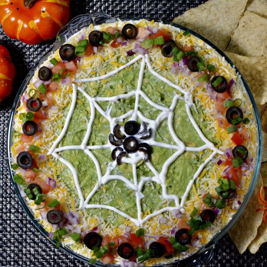 Seven Layer Spider Dip