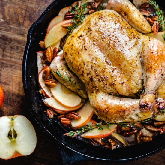 Roast Chicken with Apples