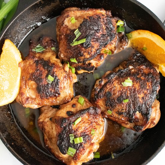 Orange Ginger Chicken Thighs