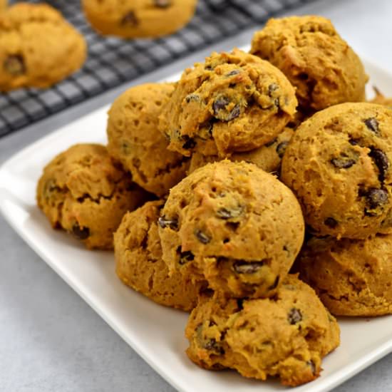 GF Chocolate Chip Pumpkin Cookies