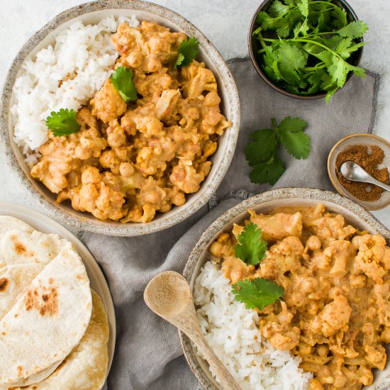 Chickpea and Cauliflower Curry