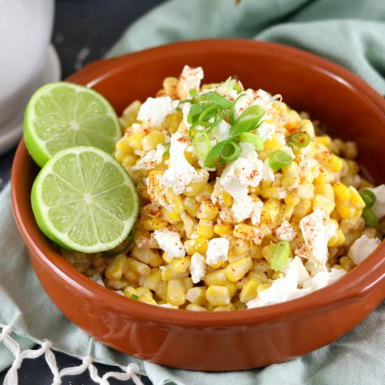 Easy Skillet Elotes