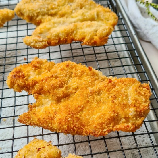 Panko chicken schnitzel