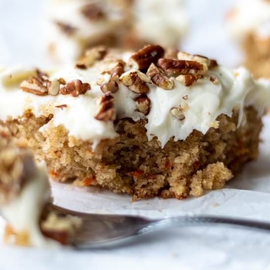 The best carrot cake sheet cake.