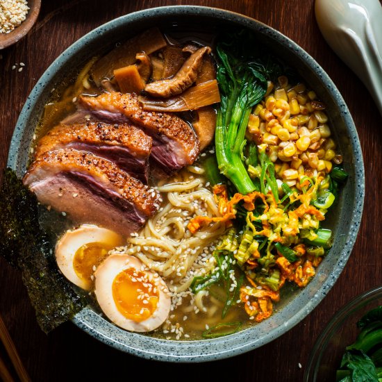 Miso Tahini Ramen w Duck Breast