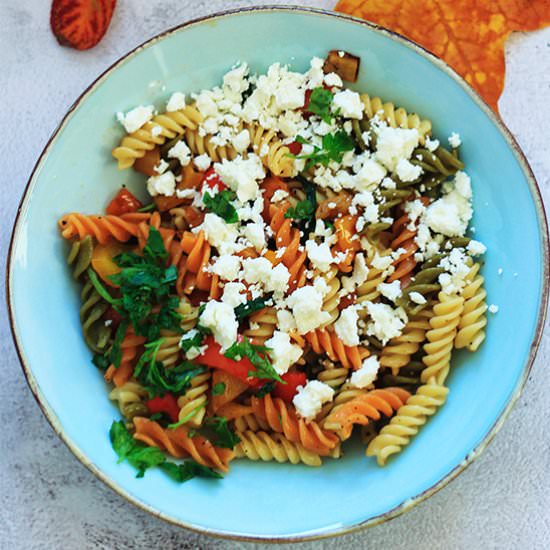 Autumn Pasta with Peppers and Feta