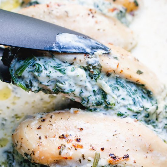 Spinach Stuffed Chicken