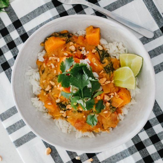 Sweet Potato + Kale Curry