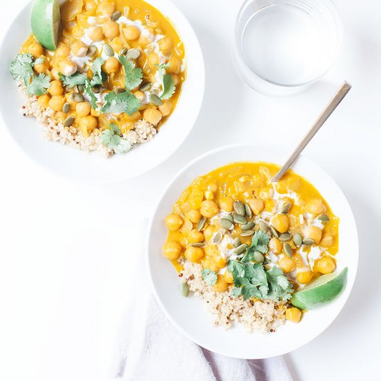 Pumpkin Chickpea Curry