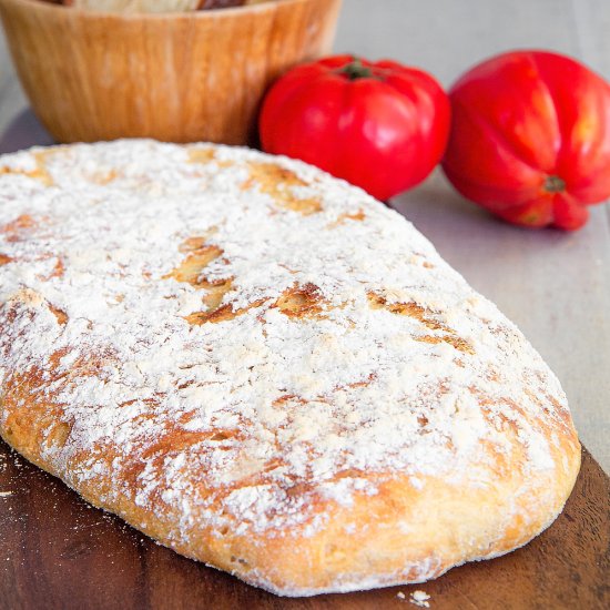 EASY CIABATTA BREAD RECIPE