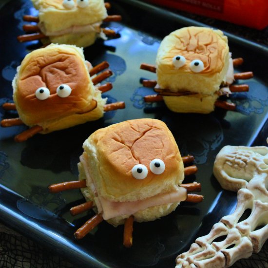 Turkey & Cream Cheese Spider Sandwi