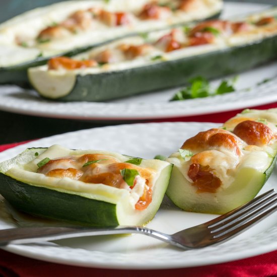 Zucchini Pizza Boats